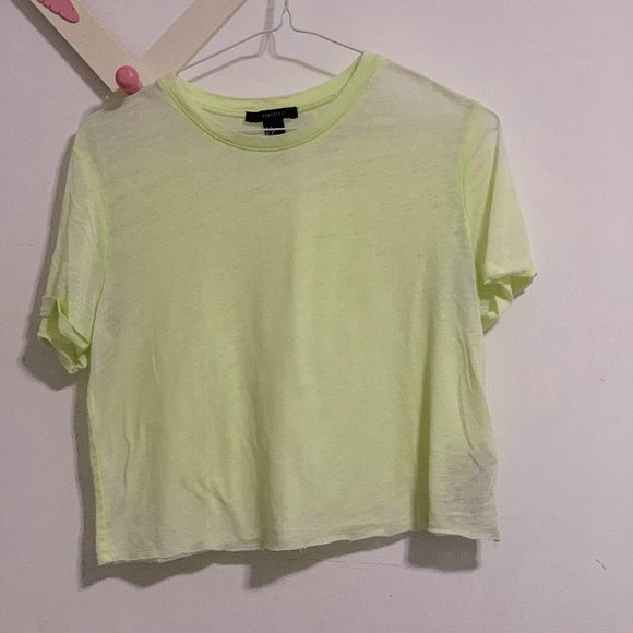 Forever 21 Neon green crop top - Picture 1 of 4